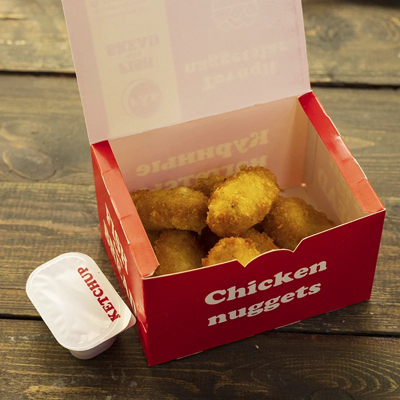 Chicken nuggets with cheese