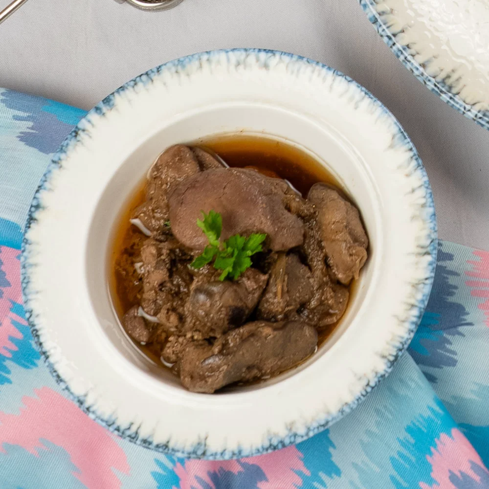Печень куриная с луком