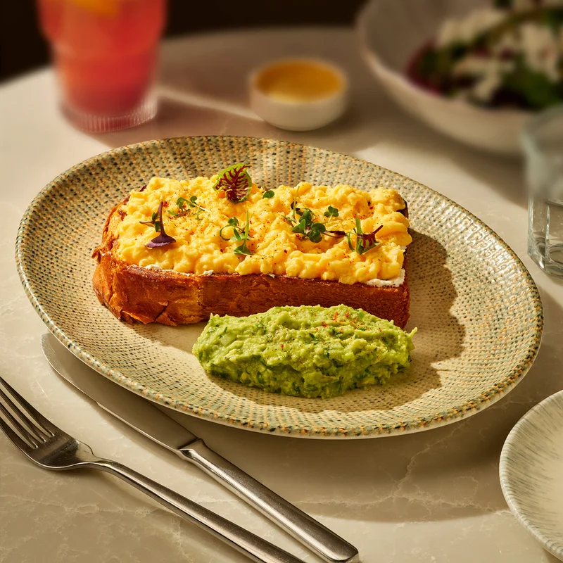 Scrambled toast