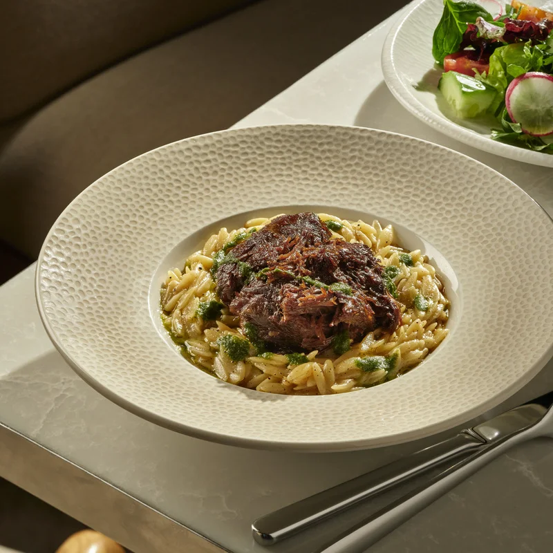 Orzo beef cheeks