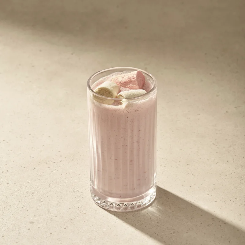 Yogurt cocktail "Raspberry-Chernika"