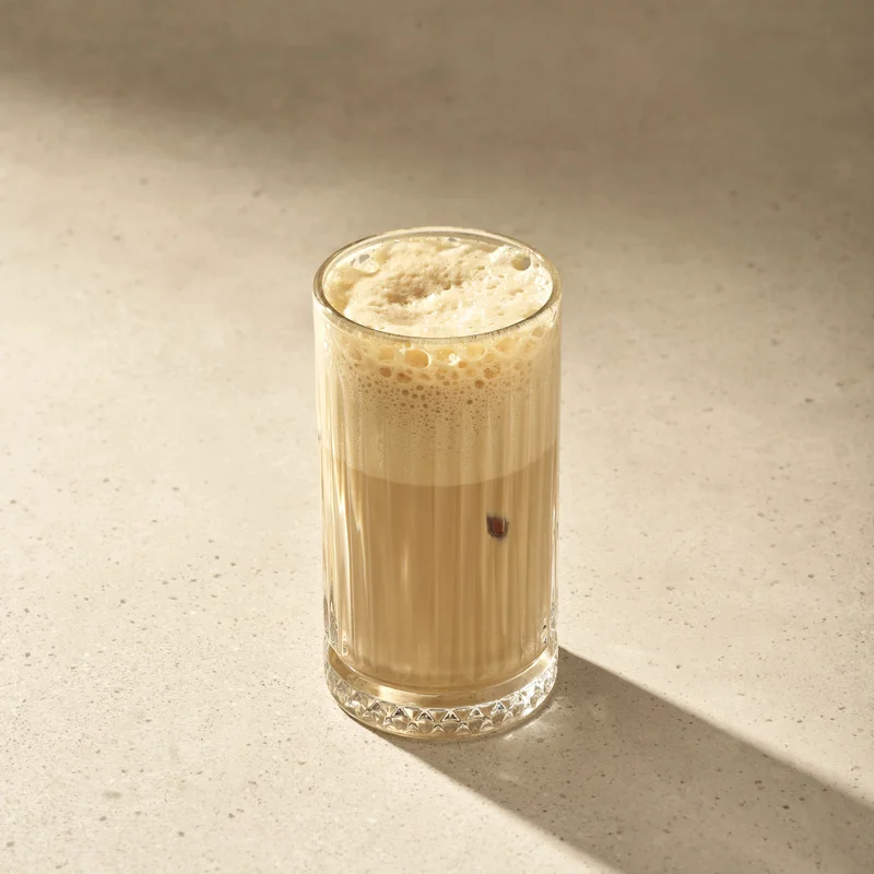 Ice cappuccino with alternative milk