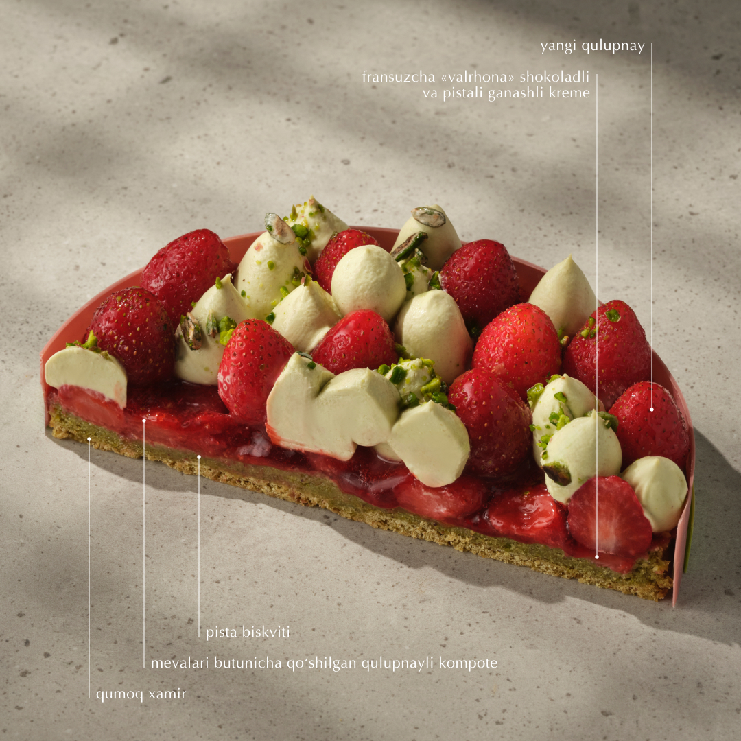 Valrhona "Pistachio & Strawberry" Cake — 3