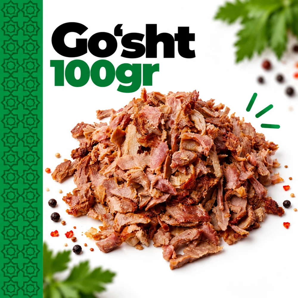 Go'sht 100gr qo'shimcha