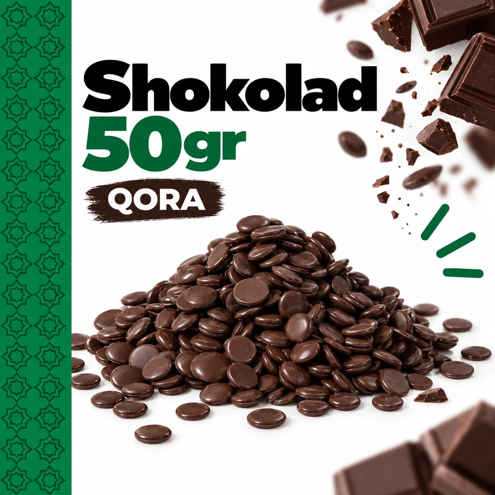 Shokolad 50gr Qora