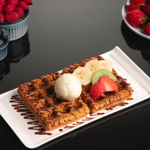 Choco вафли 2 шт с фруктами и мороженым