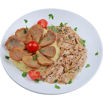 Курица с грибами *