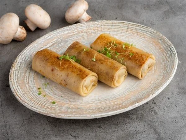 Блины с курицей и грибами